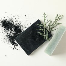 Load image into Gallery viewer, The Hive Bamboo Charcoal Handmade Face Soap (100g)