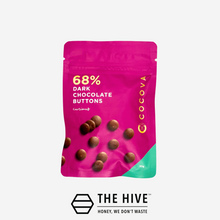 Load image into Gallery viewer, COCOVA Curious 68% Dark Chocolate Buttons