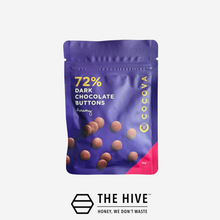 Load image into Gallery viewer, COCOVA Dreamy 72% Dark Chocolate Buttons
