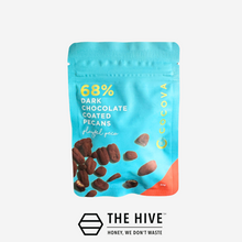 Load image into Gallery viewer, COCOVA Playful Peca 68% Dark Chocolate Coated Pecans