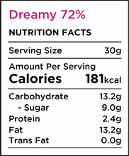 Load image into Gallery viewer, COCOVA Dreamy 72% Dark Chocolate Buttons (150g) - Thehivebulkfoods