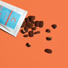 Load image into Gallery viewer, COCOVA Playful Peca 68% Dark Chocolate Coated Pecans (120g) - Thehivebulkfoods