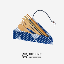 Load image into Gallery viewer, The Hive Reusable Travel Bamboo Cutlery