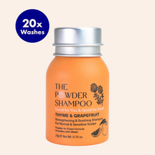 Load image into Gallery viewer, The Powder Shampoo - Thyme &amp; Grapefruit Powder Shampoo
