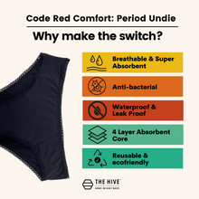Load image into Gallery viewer, Code Red Comfort Period Underwear | Heavy Flow
