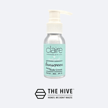 Load image into Gallery viewer, Claire Organics Sunscreen Face &amp; Body Cream - Thehivebulkfoods
