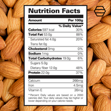 Load image into Gallery viewer, nutritional facts almond 100g
