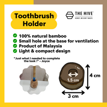 Load image into Gallery viewer, The Hive&#39;s Bamboo Toothbrush Holder
